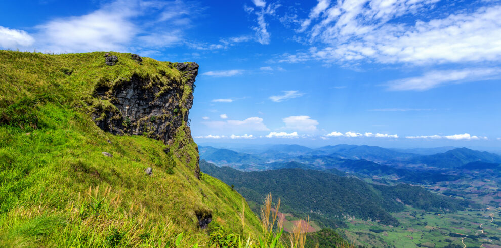 Beautiful landscape of Phu Chi Fa. Phu Chi fa National Park in C